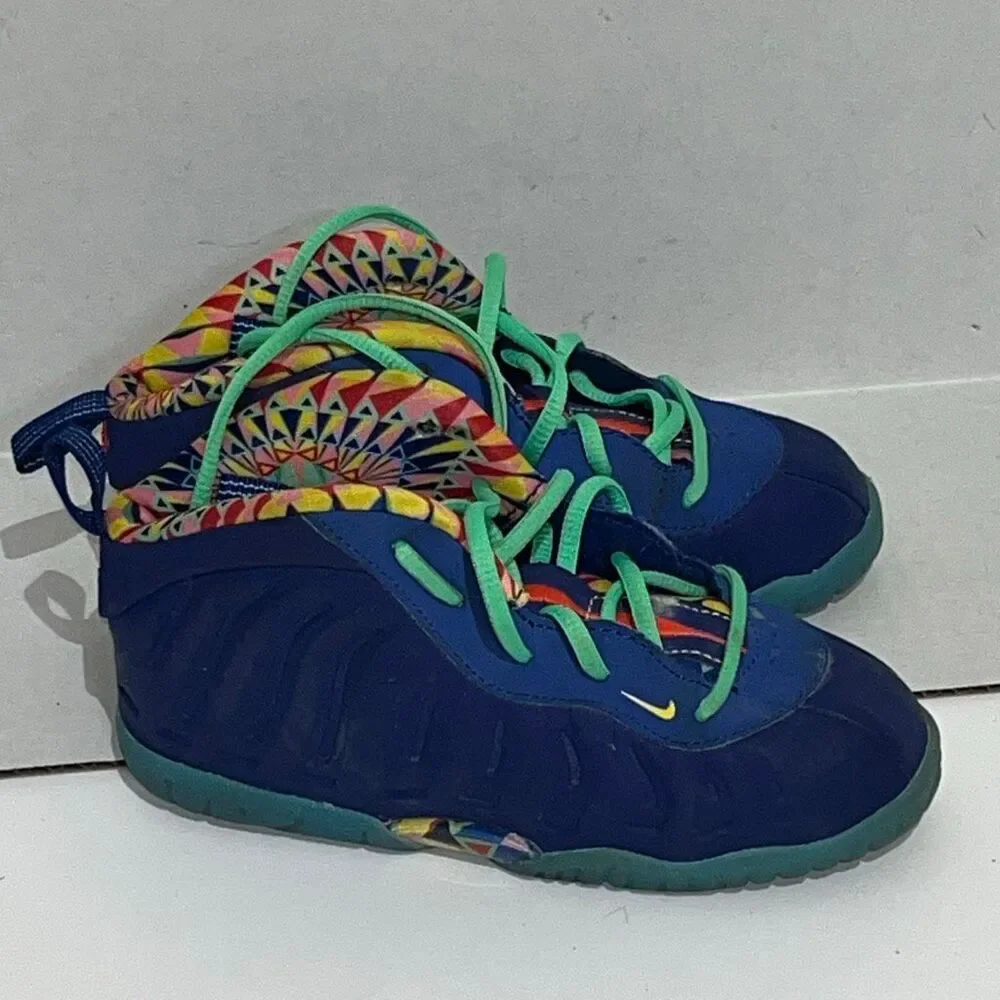 Nike Kids' Multicolor Little Posite One Kaleidoscope Athletic Shoes‎ Size 10C